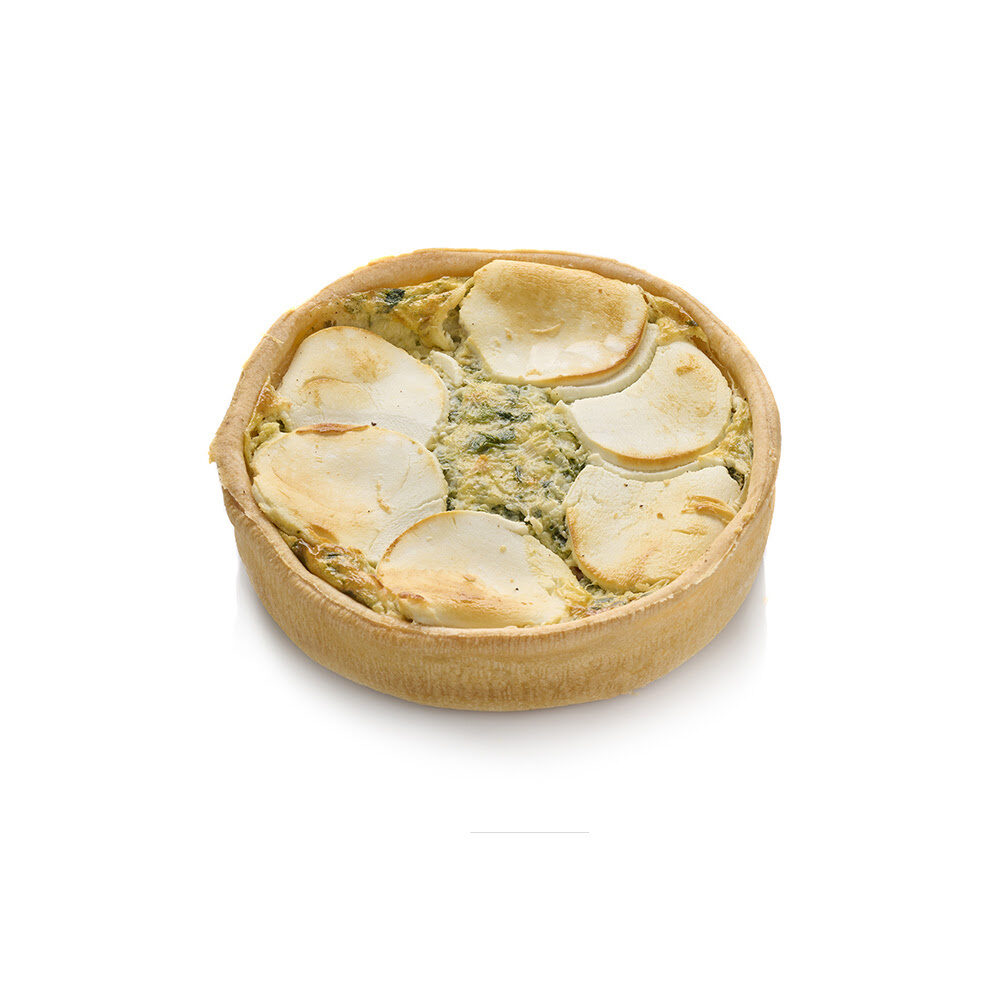 C/4PC QUICHE GOAT CHEESE & SPINACH Ø16CM 500G PB