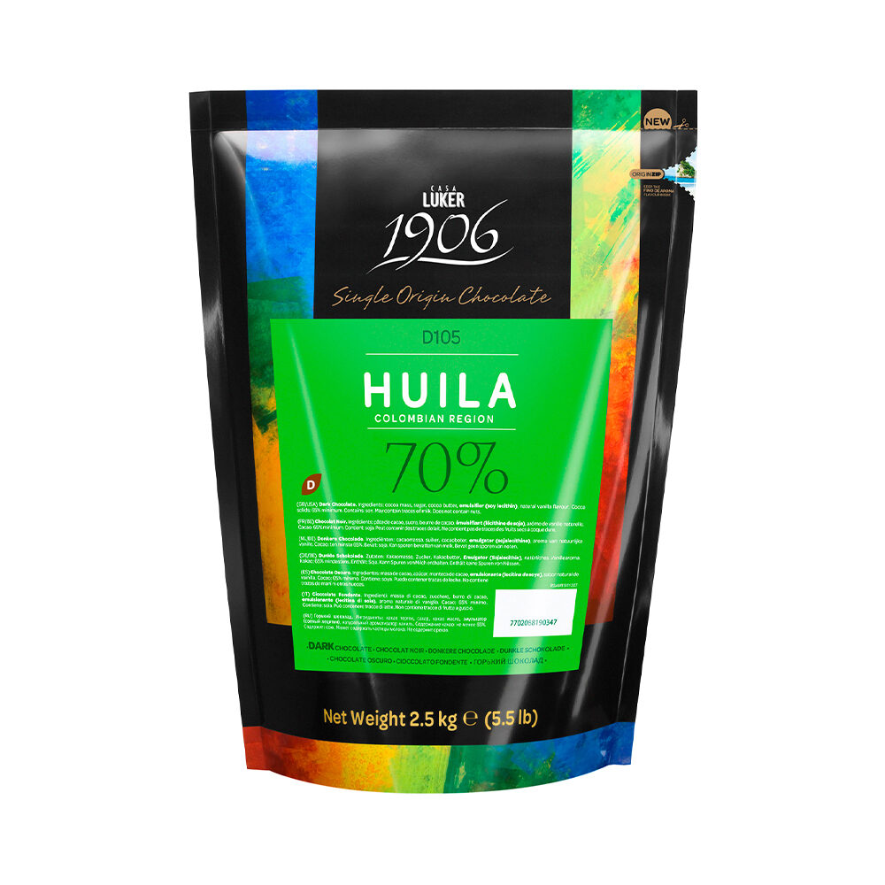 X2,5KG HUILA 70% CHOCOLADE LUKER 1906