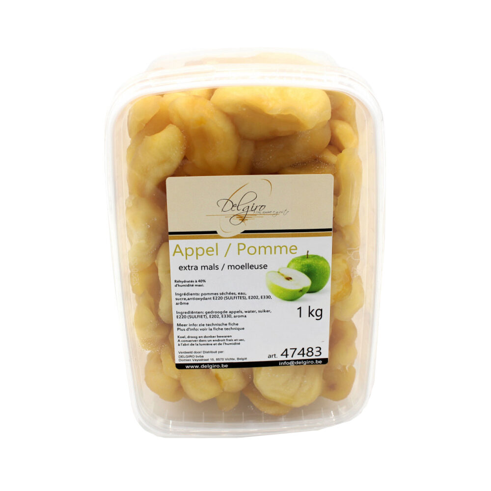 X1KG MORCEAUX DE POMMES SECHEES EXTRA DOUX