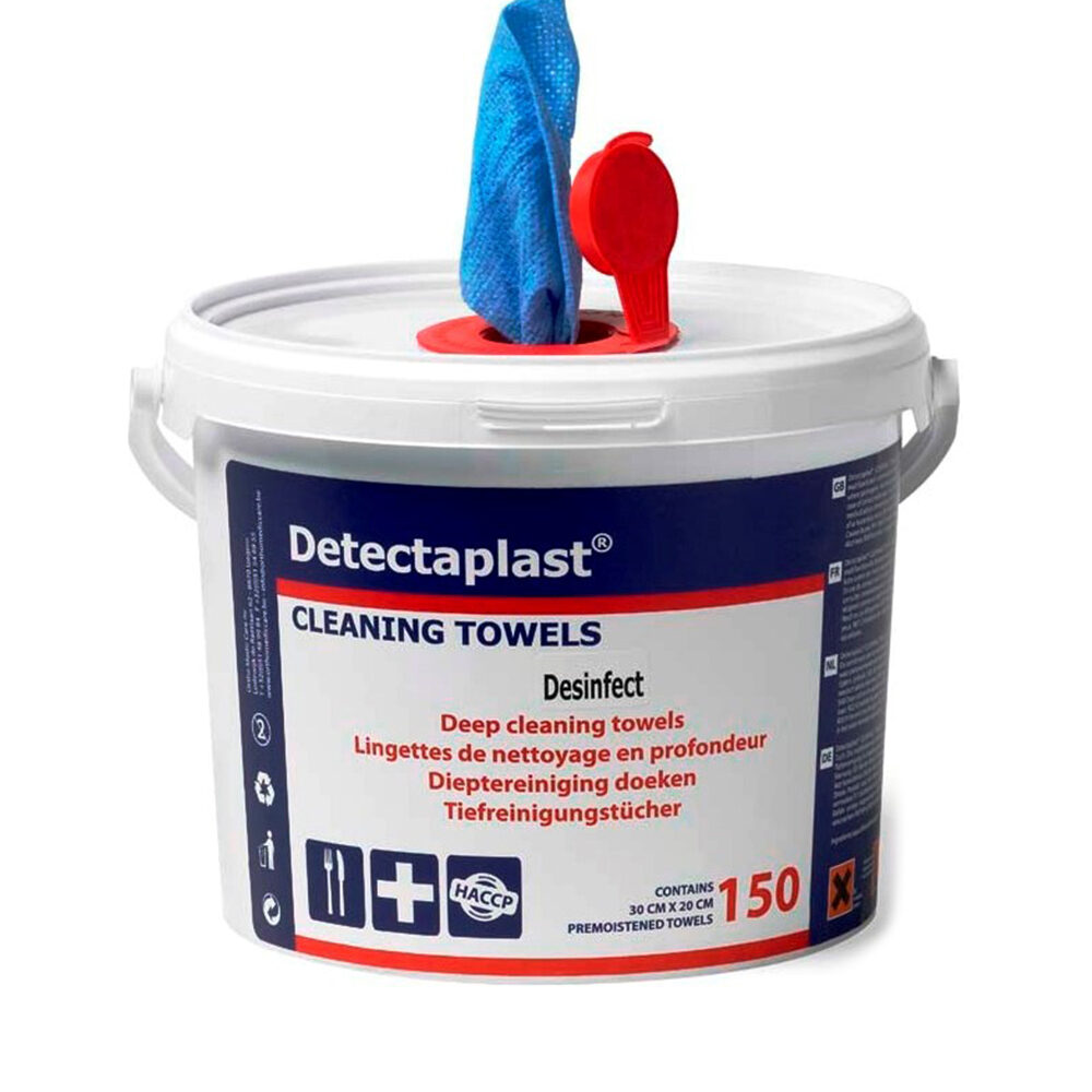 X150PC DETECTAPLAST LINGETTES DE DESINFECTION NON-TISSE 30X1