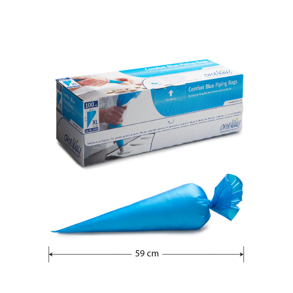 X100PCS REJECT POUCH BLUE   59 CM  WITH GRIP