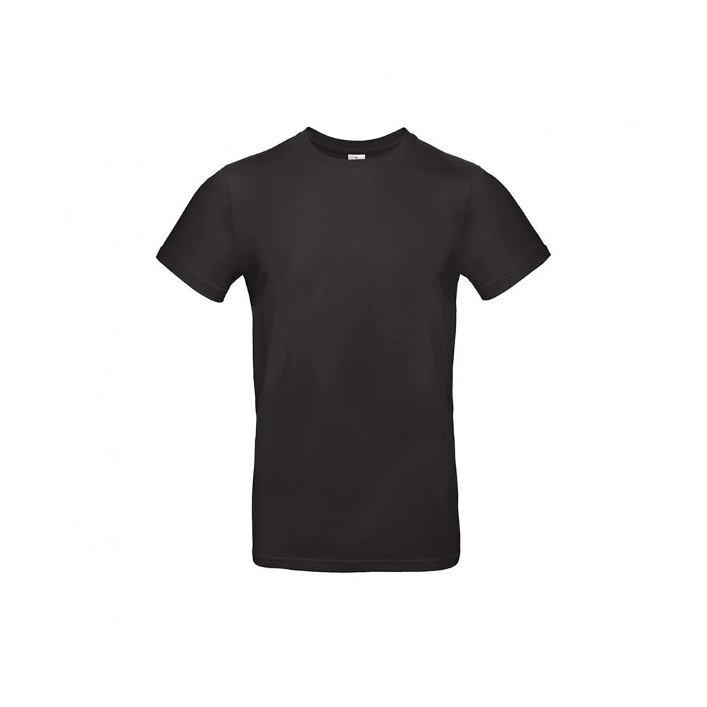 X1PC T-SHIRT A COL ROND NOIR HOMMES 3XL