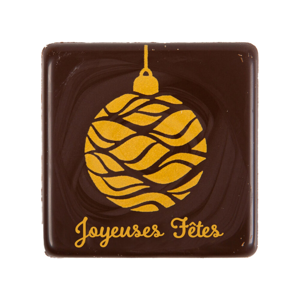 X120 CHOC CHRISTMAS BALL WAVES JOYEUSES FETES 3,8X3,8CM