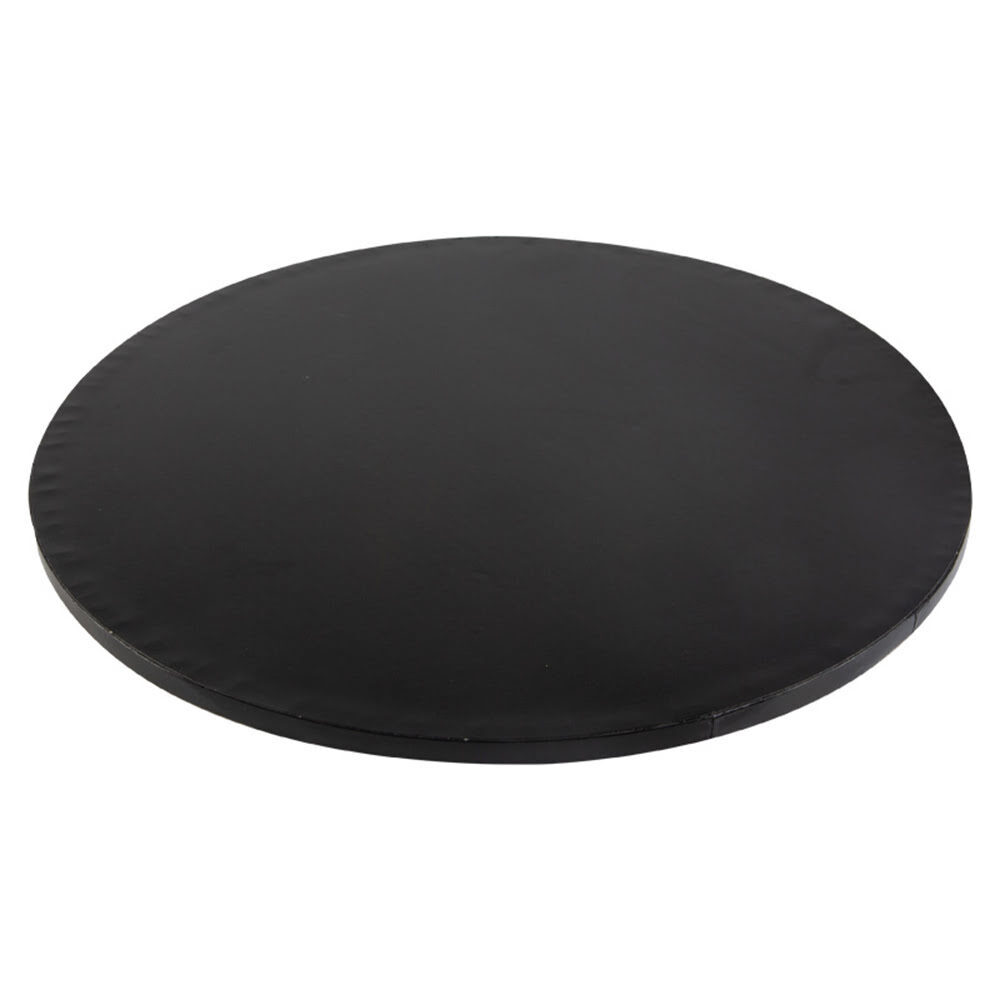 X5PC CAKE PLATE ROUND BLACK D.30CM CARDBOARD 30442