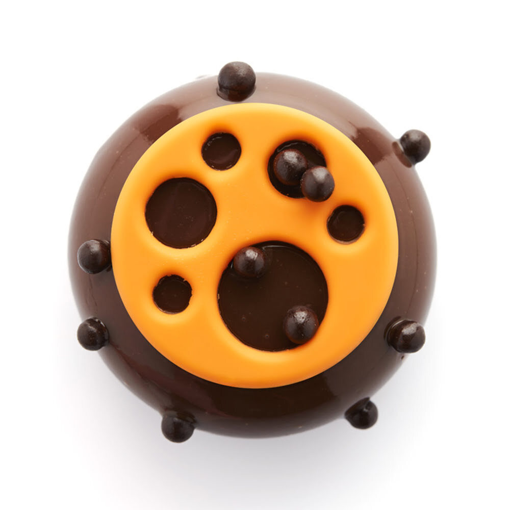 X75ST EMPTY ROUND SMALL ORANGE D.5CM CHOCOLADE 34388