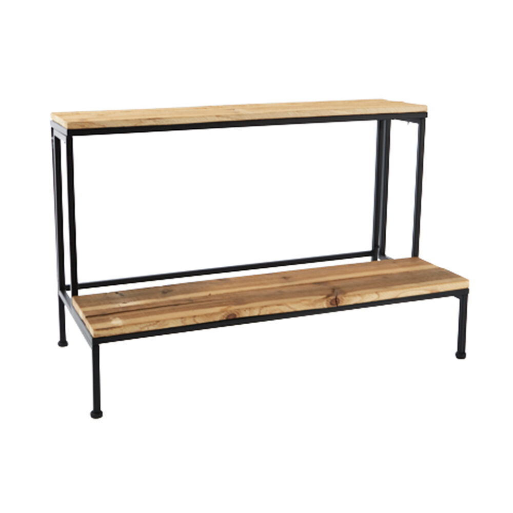 X1PC PLANT RACK WOOD BLACK 75X40XH49CM