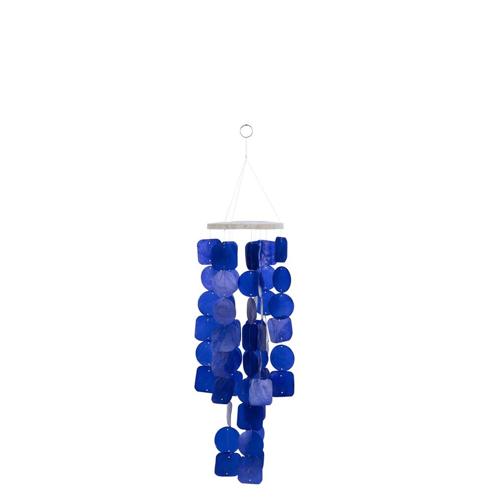 X1PC WINDCHIME BLUE 14,5X14,5X48,5CM