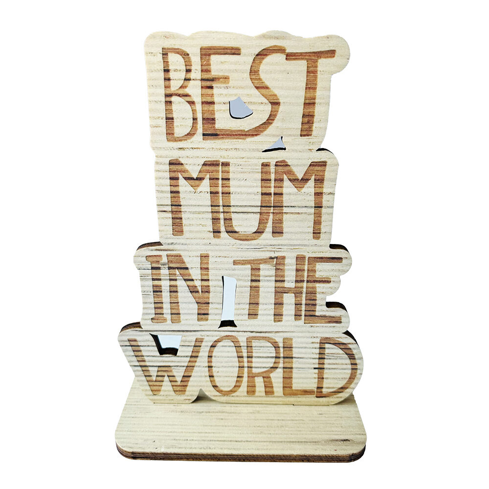 X1PC BEST MUM OF THE WORLD DISK 20X30CM