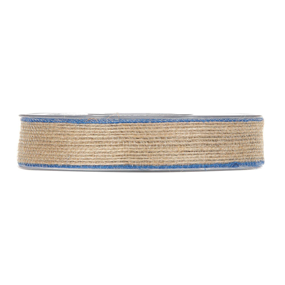 X1PC RIBBON JUTE BLUE 12MX15MM