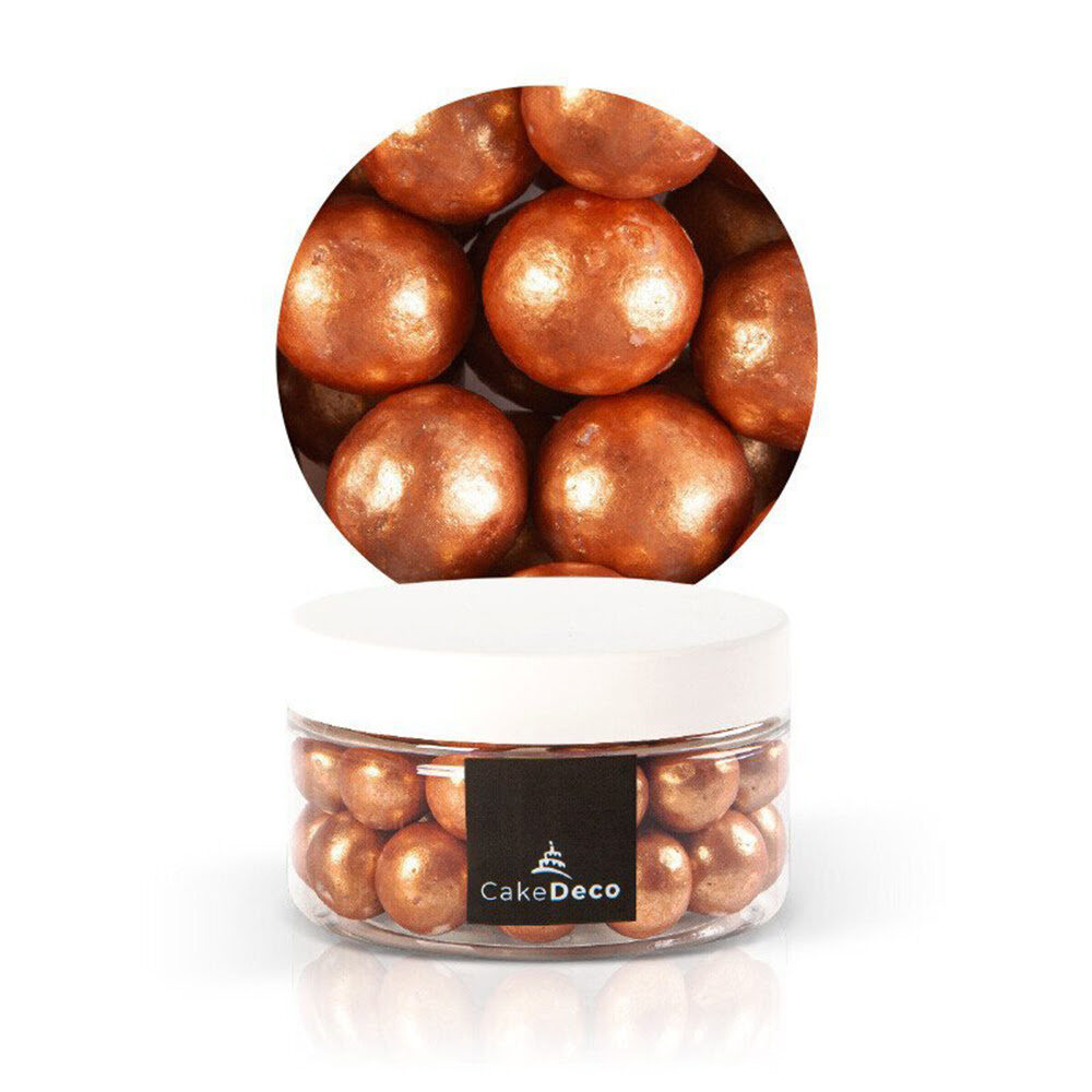 X24PC POTS 50G CRISPIE BRONZE D.1,5CM CAKE DECO CHOC 1039203