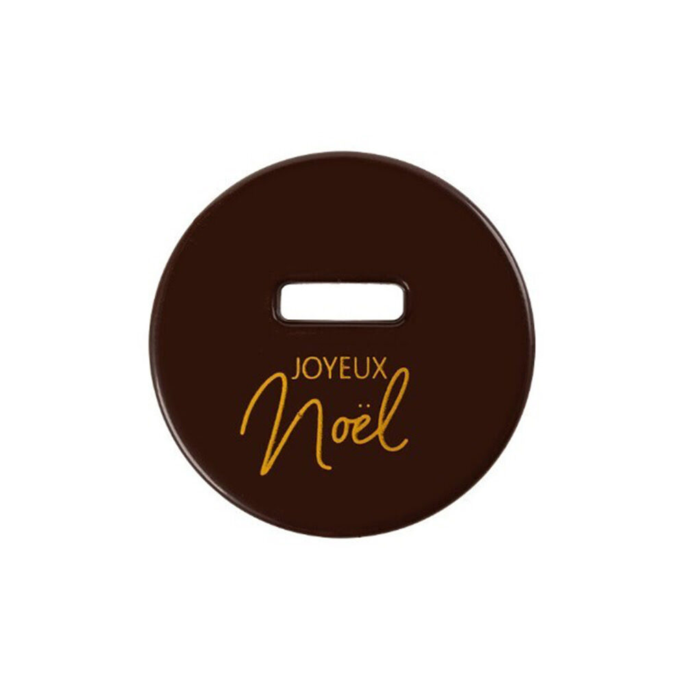 X55PC DISK JOYEUX NOEL D.5,5CM DARK CHOCOLATE 2015592