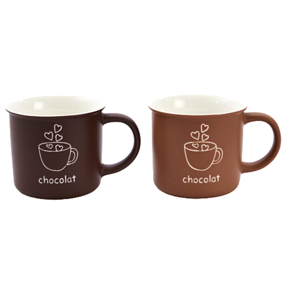 X1PC MUG CHOCOLAT BROWN 350CC