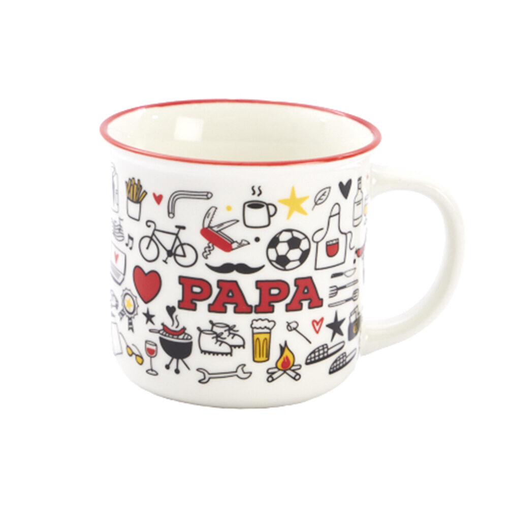 X1PC TASSE LOVE PAPA ROUGE